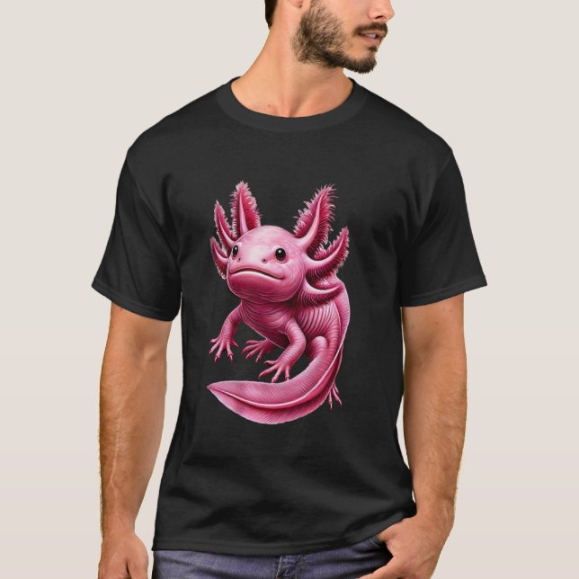 Schöne Axolotl T-Shirt (Vorderseite)