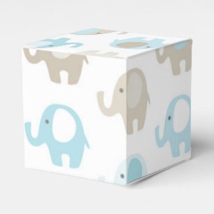 Schöne Baby-Blau-Elefanten Geschenkschachtel