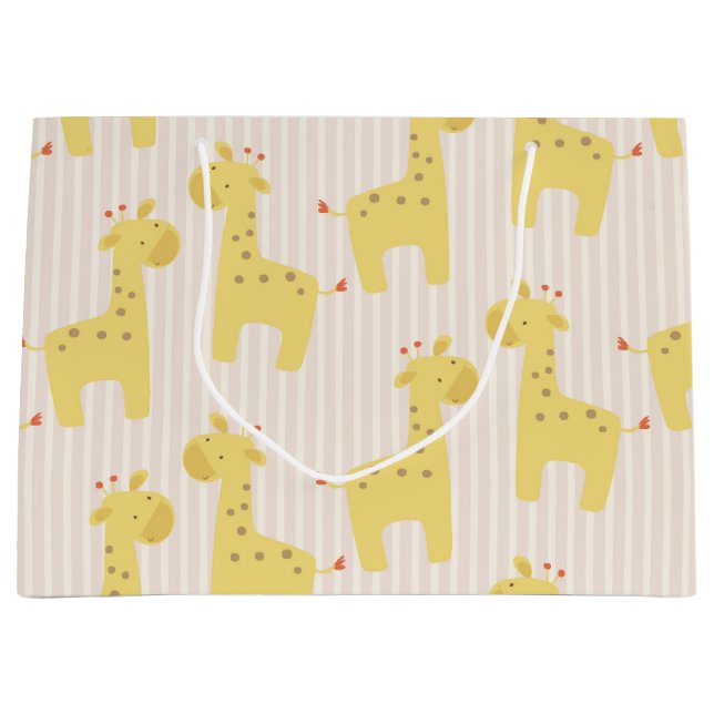 Schöne Baby-Giraffe Große Geschenktüte (Vorderseite)