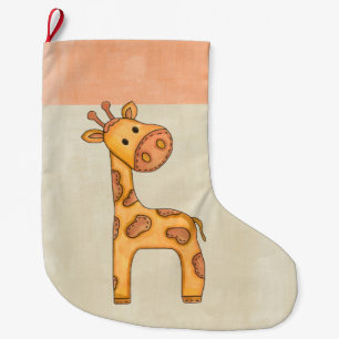 Schöne Baby-Giraffe Großer Weihnachtsstrumpf