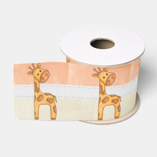 Schöne Baby-Giraffe Ripsband
