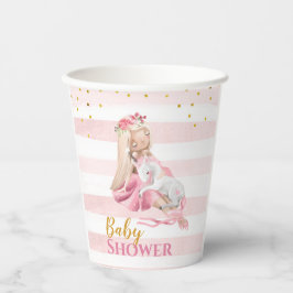 Schöne Baby Girl Babydusche Pappbecher