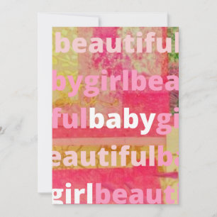Schöne Baby Girl Collection Einladung