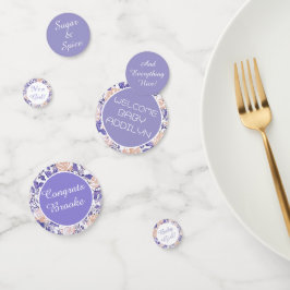 Schöne Babydusche Konfetti