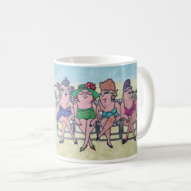 Schöne Badestrände im mittleren Alter Coffee Mugs Kaffeetasse (VorderseiteRechts)