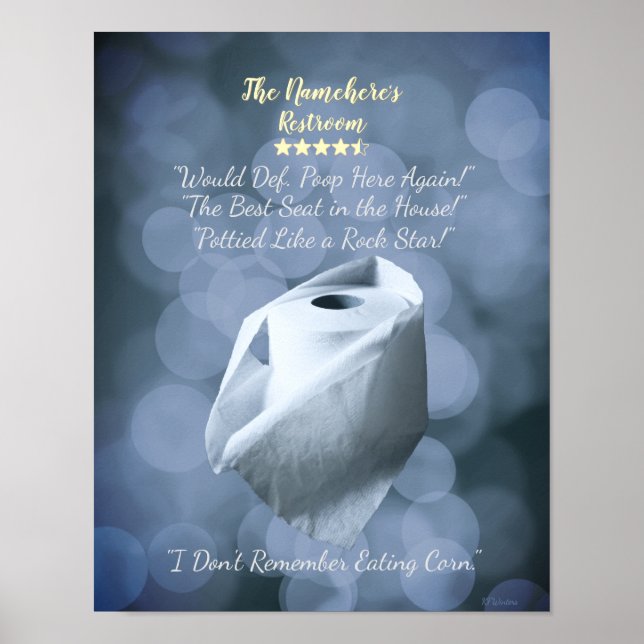 Schöne Badezimmerschilder, Wall Art Poster (Vorne)