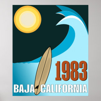 schöne baja california poster