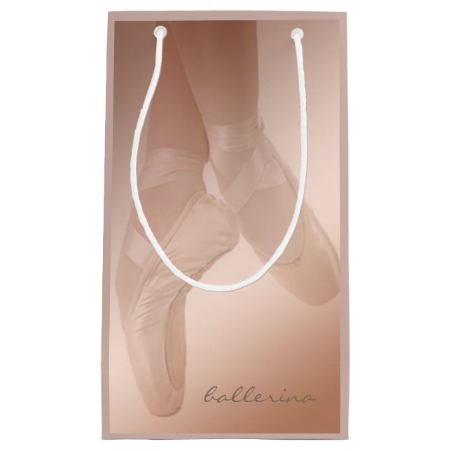 Schöne Ballerina-Geschenk-Tasche Kleine Geschenktüte (Vorderseite)