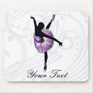 Schöne Ballerina in Lila Mousepad