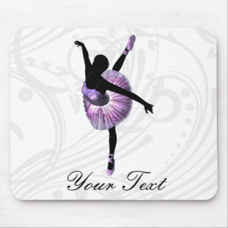 Schöne Ballerina in lila Mousepad