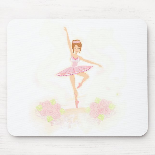 Schöne Ballerina Mausunterlage Mousepad (Vorne)