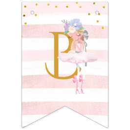 Schöne Ballerinas Babydusche Wimpelkette