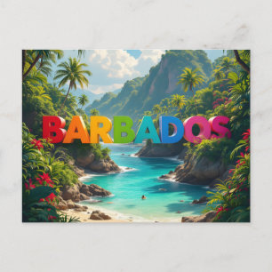Schöne Barbados Postkarte