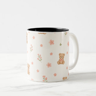Schöne Bärenmuster-Mug-Design  Zweifarbige Tasse
