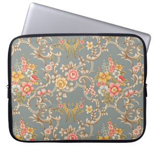 Schöne Barock-Ornament-Stil-Randgestaltung han Laptopschutzhülle