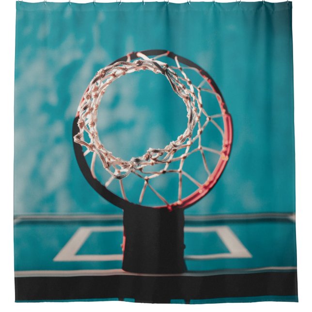 Schöne Basketball-Artwork Duschvorhang (Vorderseite)