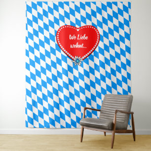 Schöne Bavaria-Flagge Wandteppich
