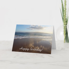 Schöne Beach Happy Birthday Card Karte