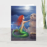 Schöne Beach Mermaid Weihnachtskarte Feiertagskarte<br><div class="desc">Sie suchen einzigartige Ideen und schöne Weihnachtskarten, um diese Saison an Familie und Freunde zu schicken? Wenn Sie ein Meerjungfrau-Liebhaber sind (oder gewollt haben, etwas Besonderes an die Meerjungfrau in Ihrem Leben zu schicken), werden Sie in Liebe mit diesen magischen Küstenurlaub-Karten, die mit Ihrer eigenen Botschaft personalisiert werden können! Die...</div>