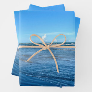 Schöne Beach Waves Blue Sky Nature Fotografy Geschenkpapier Set