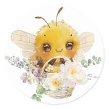Schöne Bee-Aufkleber