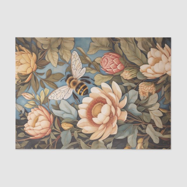 Schöne Beete in Protea Blume Garten Seidenpapier (Vorderseite)