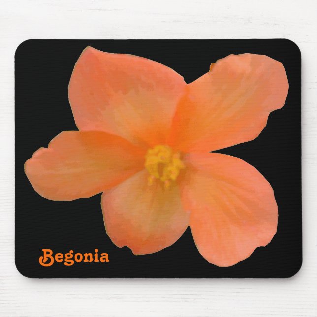 Schöne Begonia individuell anpassbare Mousepad (Vorne)