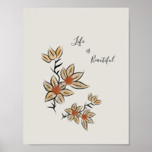 Schöne beige abgeschiedene Blume