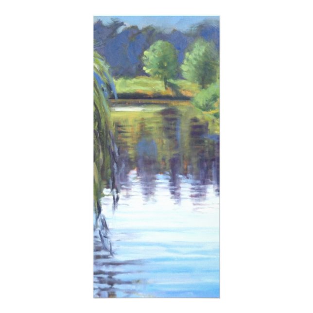 Schöne Beileid-Gedenkszene im Waldpark Werbekarte (Vorne)