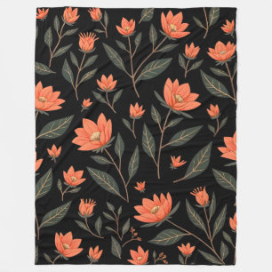 Schöne, beliebte Sammlung Vintager Blumen Fleecedecke