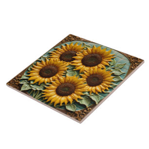 Schöne beliebte Sonnenblumen-Kollektion Fliese