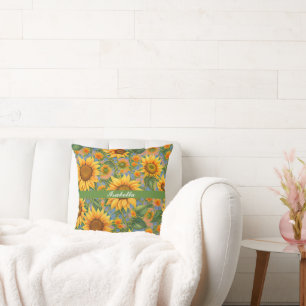 Schöne, beliebte Sonnenblumensammlung Kissen