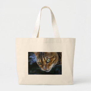 Schöne Bengalische Katze Jumbo Stoffbeutel