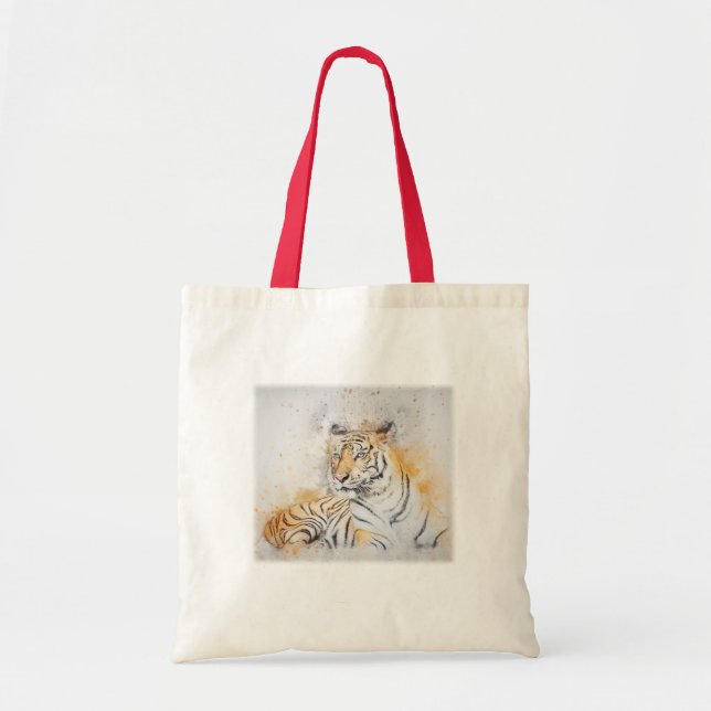 Schöne Bengalische Tigermalerei Tragetasche (Vorne)