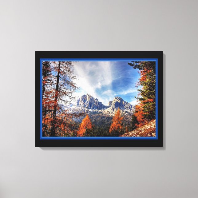 Schöne Berglandschaft Canvas Print Leinwanddruck (Vorderseite)