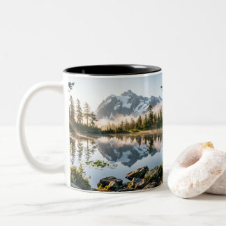 Schöne Berglandschaft Kaffeetasse 