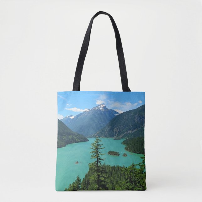 Schöne Bergsee-Landschaft in Washington (Vorderseite)