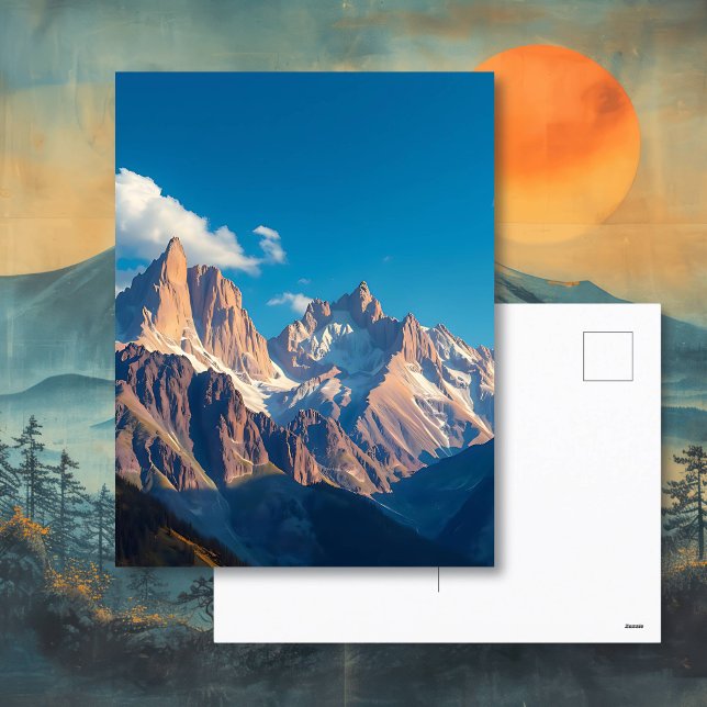 Schöne Bergspitze Postkarte (Von Creator hochgeladen)