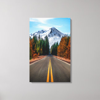 Schöne Bergstraße Leinwand Wandbild für Zuhause D