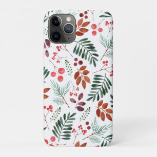 Schöne Berry und Branchen Wasserfarben Winter Case-Mate iPhone Hülle