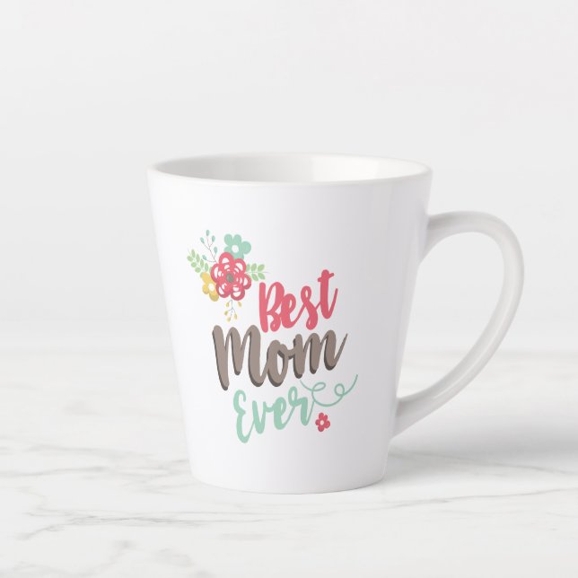 Schöne beste Mama je Milchtasse (Rechts)