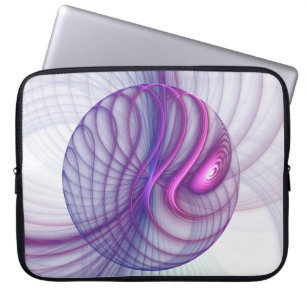 Schöne Bewegungen Abstrakte Fraktalkunst Rosa Laptopschutzhülle