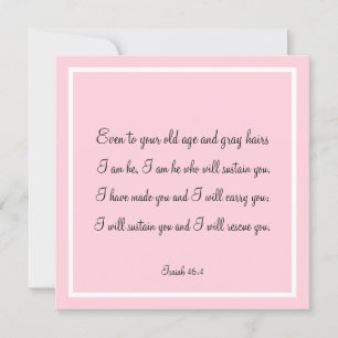 Schöne Bibel Verse Zitat Isaiah 46:4