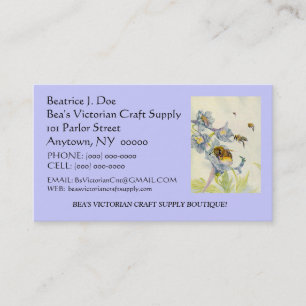 SCHÖNE BIENEN AUF BLUMEN ~ GESCHÄFT ~CONTACT KARTE