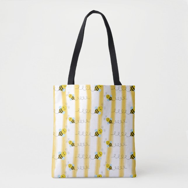 Schöne Bienenreifen Tote-Tasche (Vorderseite)