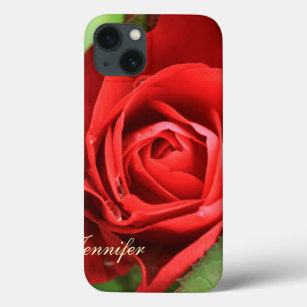 Schöne Big Rote Rose Blume Blumenname iPhone 13 Hülle