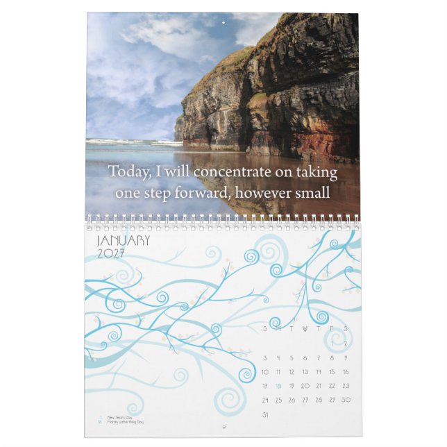 Schöne Bilder mit Bestätigungskalender Kalender (Jan 2027)