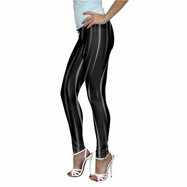 Schöne Bio Schwarz-Einzigartigkeit Leggings (Stylish Casual Wear Flames Leggins)
