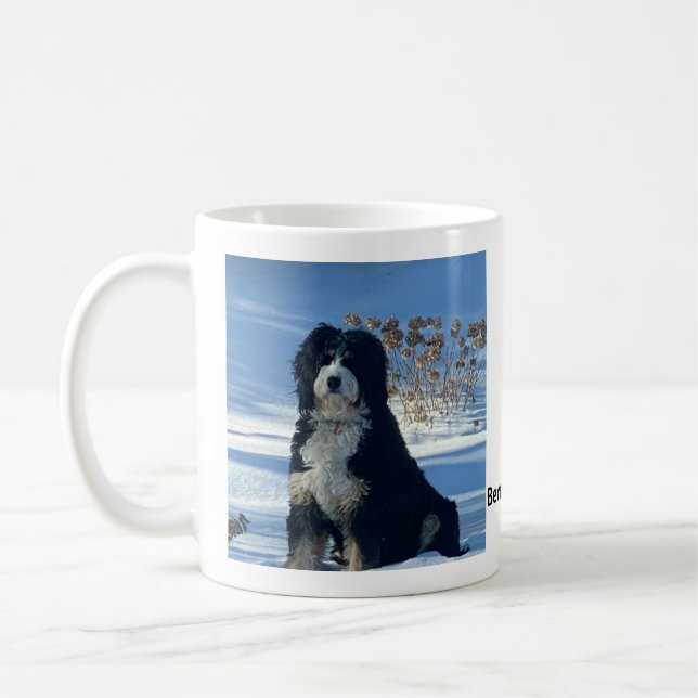 Schöne Birdie Bernedoodle-Tasse Kaffeetasse (Links)