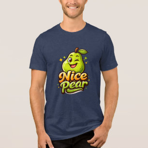 Schöne Birne - Fühlt sich fruchtig an - Foodie-Fre Tri-Blend Shirt
